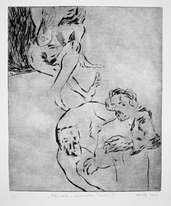 Delacroix a műtermében