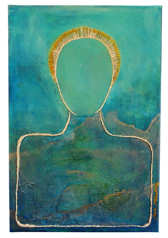 Zöld színű Portré