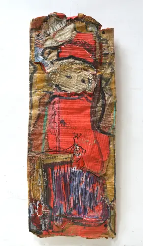 Samu, 67 x 26 cm, vegyes technika, 2024.