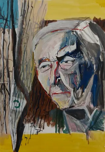 Portré erdőrészlettel