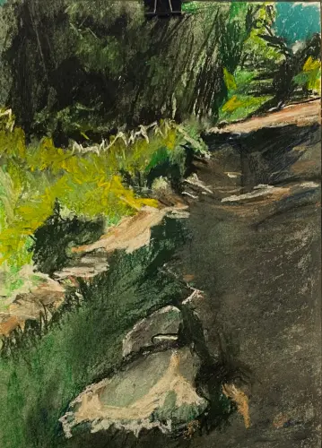 Ösvény árnyékokkal